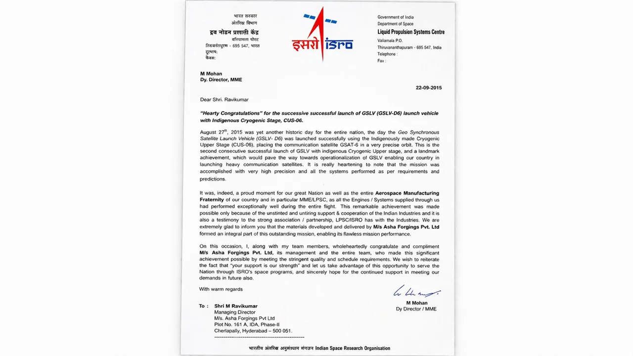 Sri Asha Forging Operations open die forging Hyderabad India